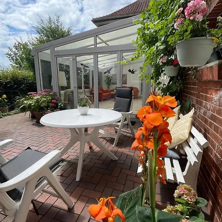 Ferienwohnung Mit Wintergarten In Bahnhofsnaehe Eystrup Exterior foto